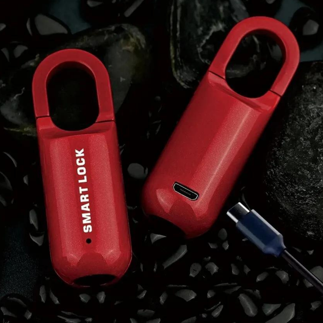00 Mini Cadeado Com Impressão Digital