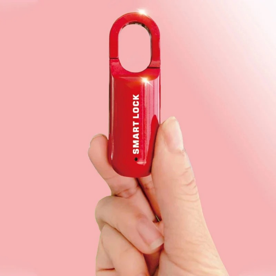 00 Mini Cadeado Com Impressão Digital