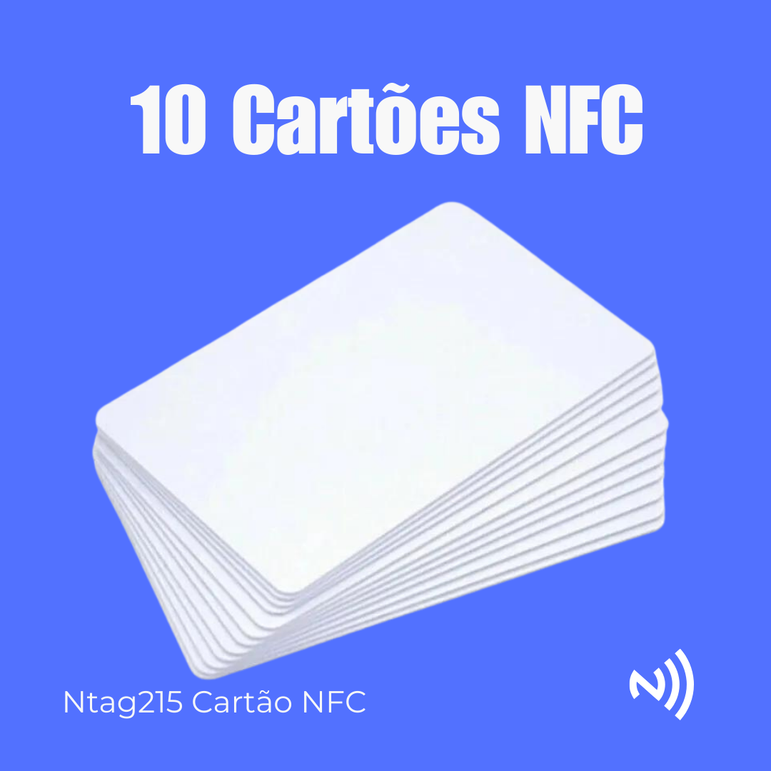 00 Kit com 10 Cartões NFC