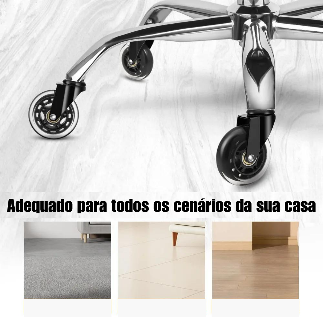 00 Conjunto de Rodas para Cadeira de Escritório