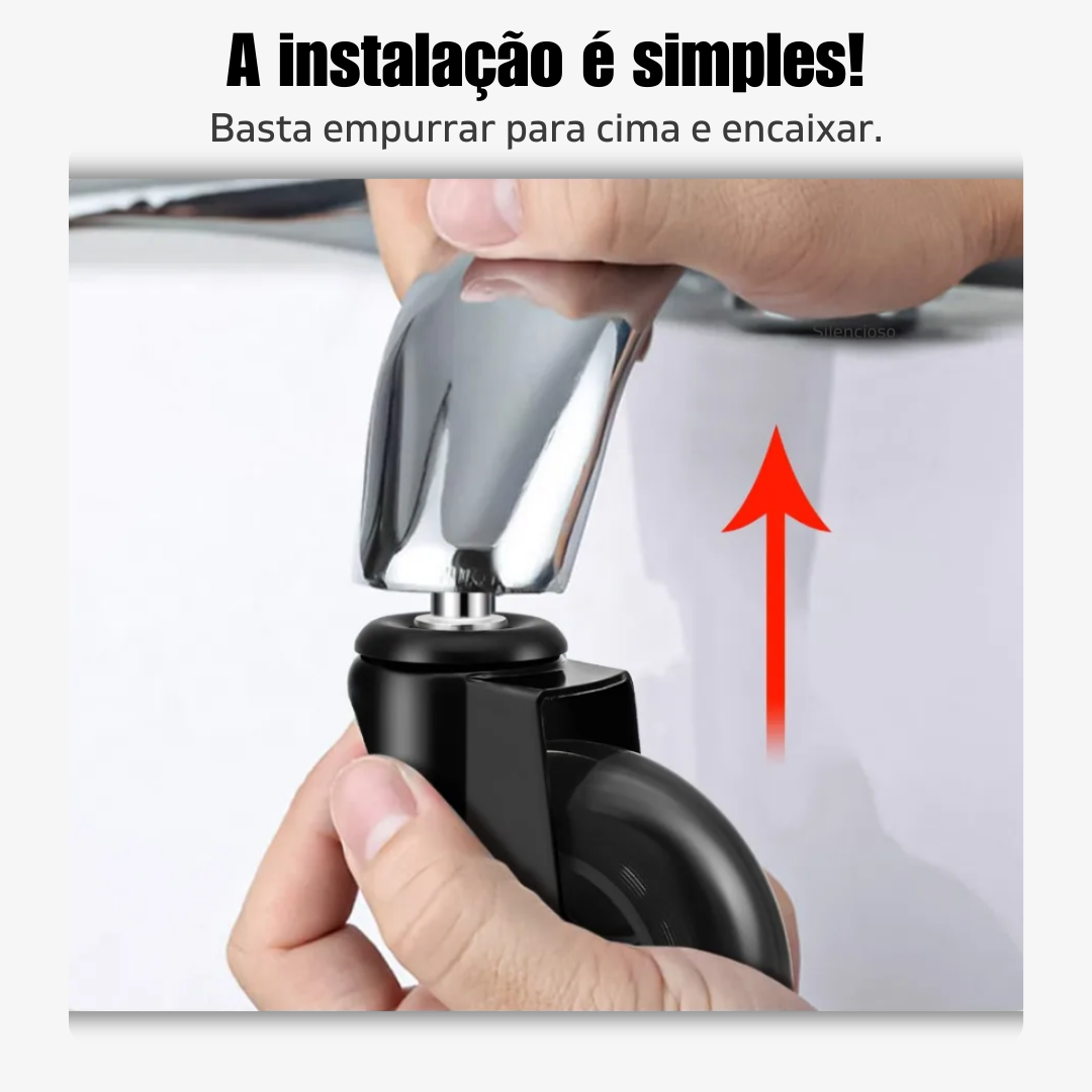 00 Conjunto de Rodas para Cadeira de Escritório