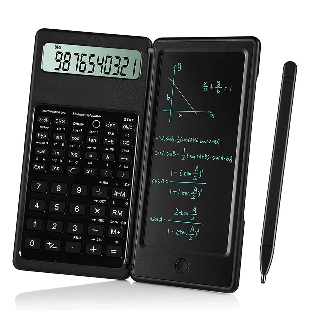 00 Calculadora Científica Portátil Tela LCD e Tela de Rascunho