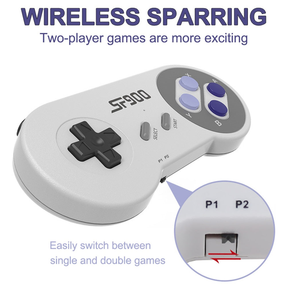 SF900 Retro Game Console 2.4G Wireless ÚNICO NO BRASIL SEM DELAY