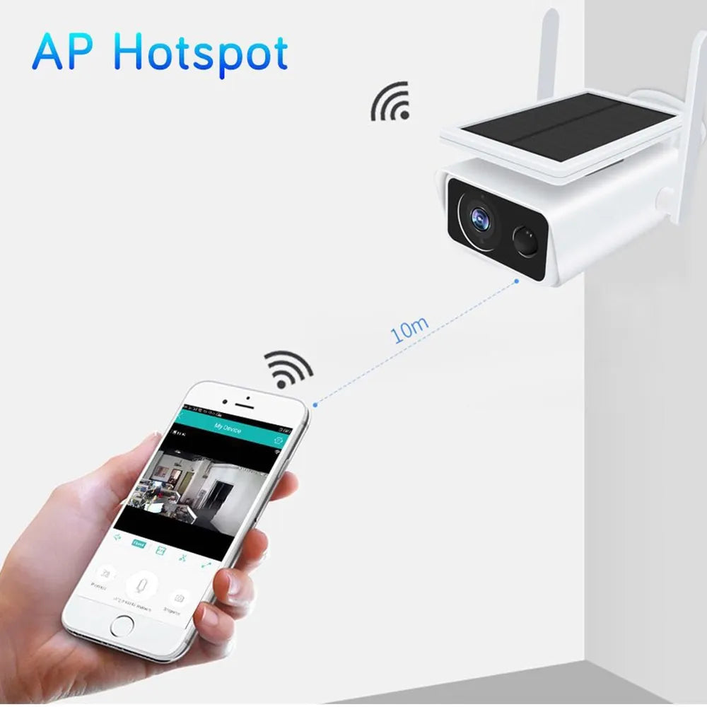 Câmera Solar Wireless com modo Noturno