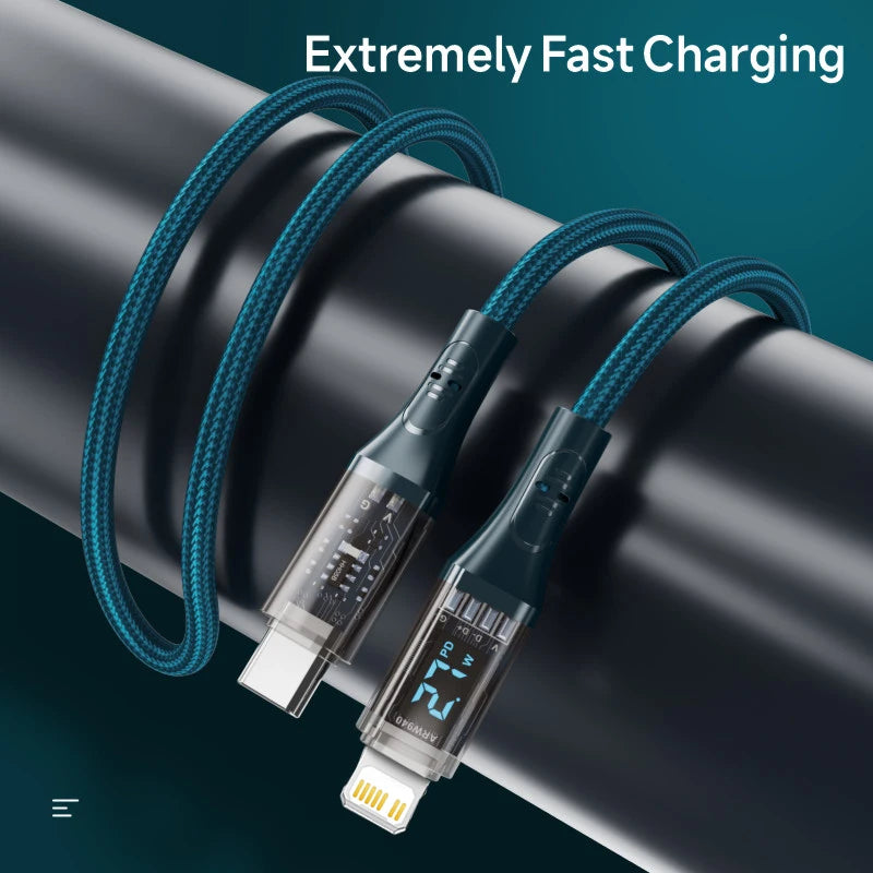 00 Cabo Fast com Tela USB-C para Lightning