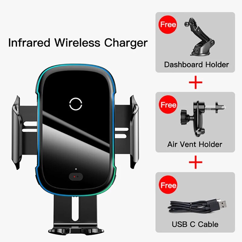 00 Baseus Suporte e Carregador sem Fio de carro 15w