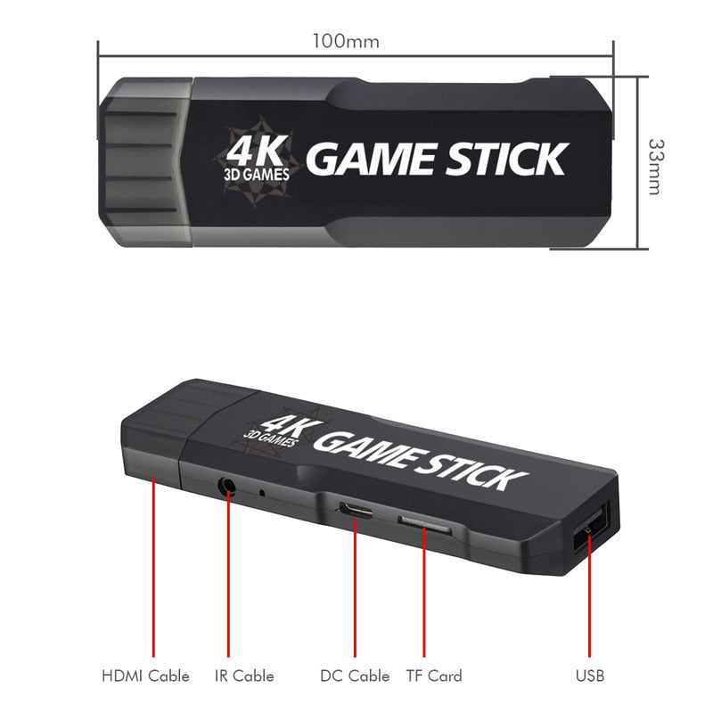 00 3D Retrô Game Stick 4k - Ps1 e todos os outros!
