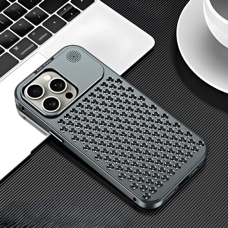 00 Case Metálica com Dissipação de Calor para iPhone PROMAX (15 PROMAX)