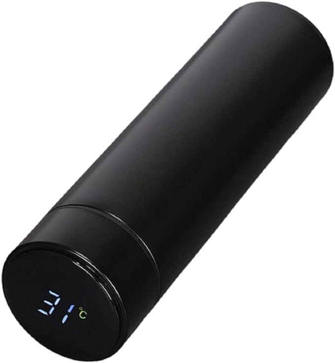 Garrafa Térmica 500ML Com Led Inox - Agua / Café - Display Digital