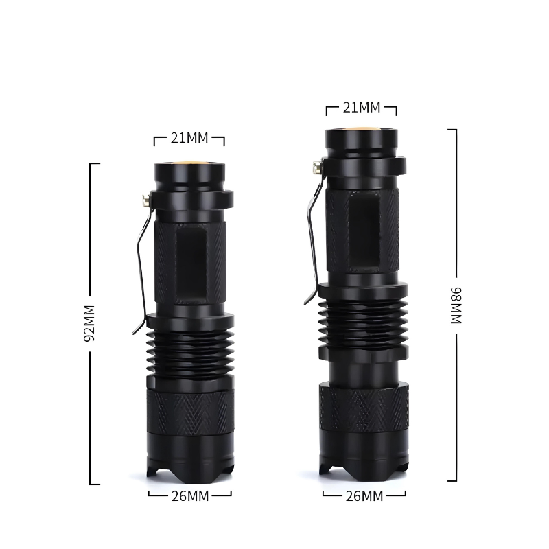 00 Mini Lanterna Tática USB de Bolso