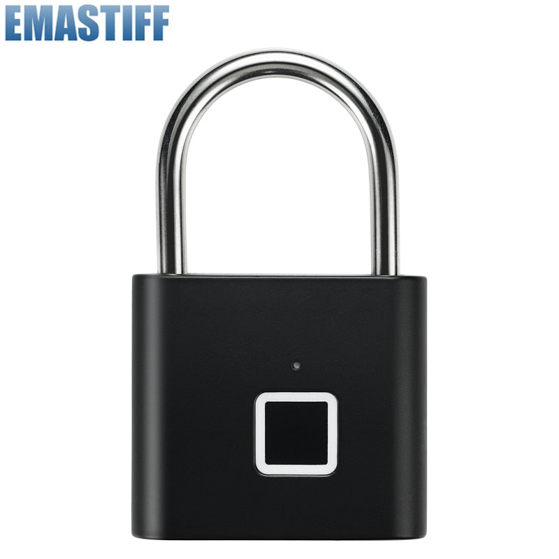 Cadeado USB recarregavel inteligente com impressão digital